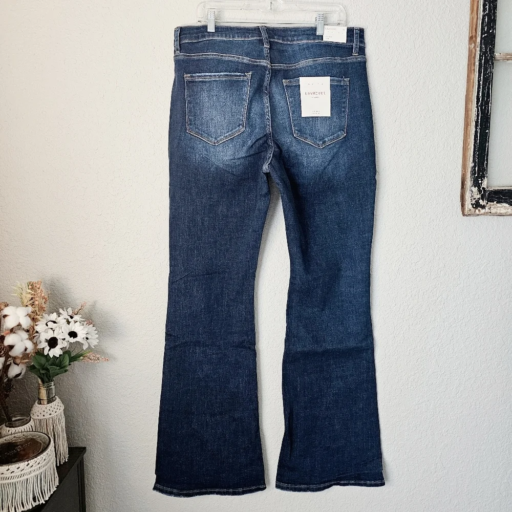 Vervet by Flying Monkey Mid Rise Flare Jeans Plus Size 16W Lovervet - Picture 11 of 16